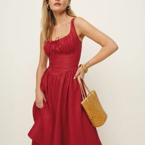 Reformation Balia Linen Dress